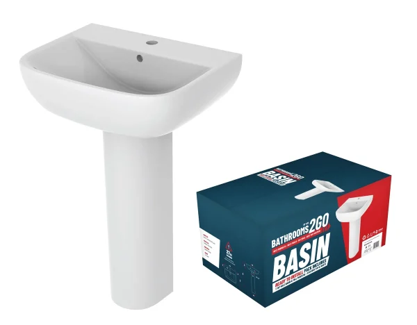 Novello Express 1TH Basin & Full Pedestal
