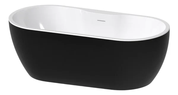 Novello Express Freestanding 1650 x 745 x 580mm 0TH Bath - Gloss Black