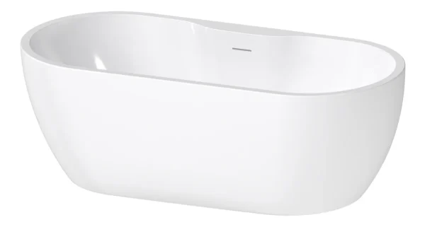 Novello Express Freestanding 1650 x 745 x 580mm 0TH Bath - Gloss White