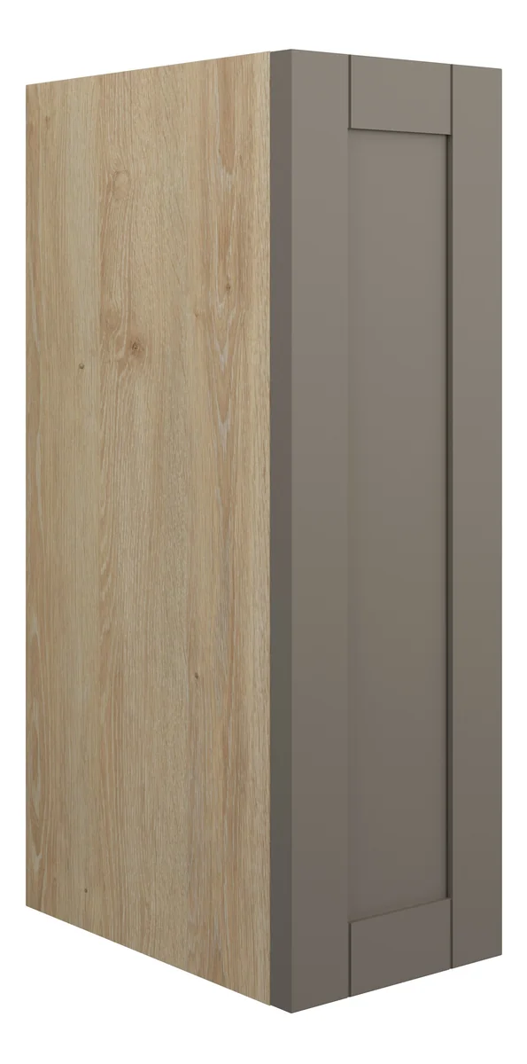 Novello Avelis 200mm Standard Toilet Roll Unit - Matt Stone (Oak Cab)