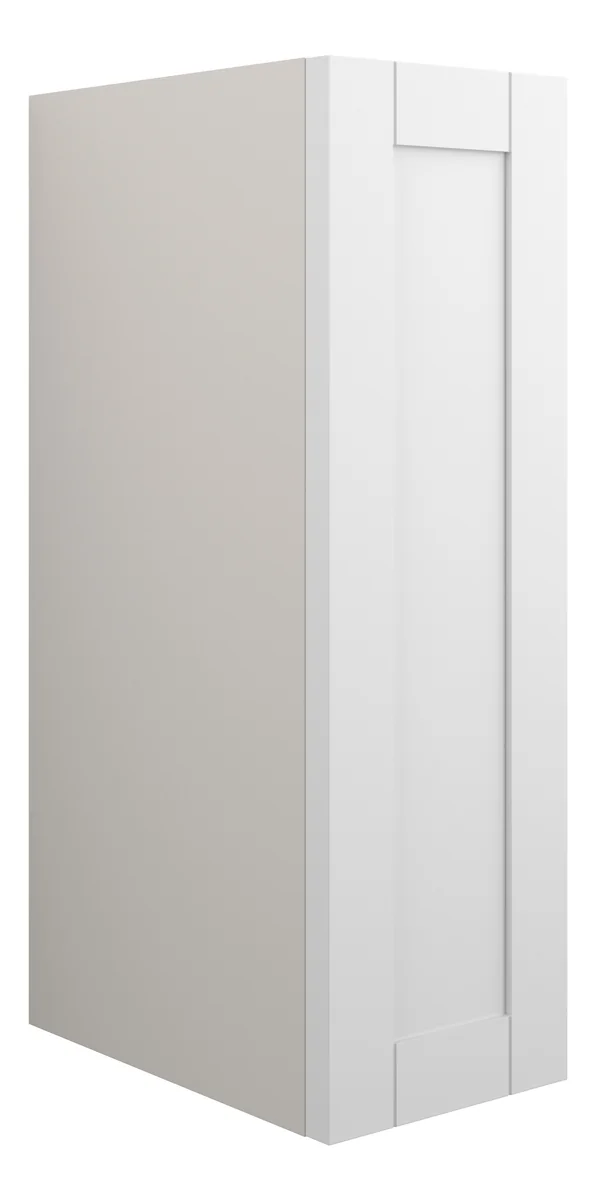 Novello Avelis 200mm Standard Toilet Roll Unit - Matt White (Grey Cab)