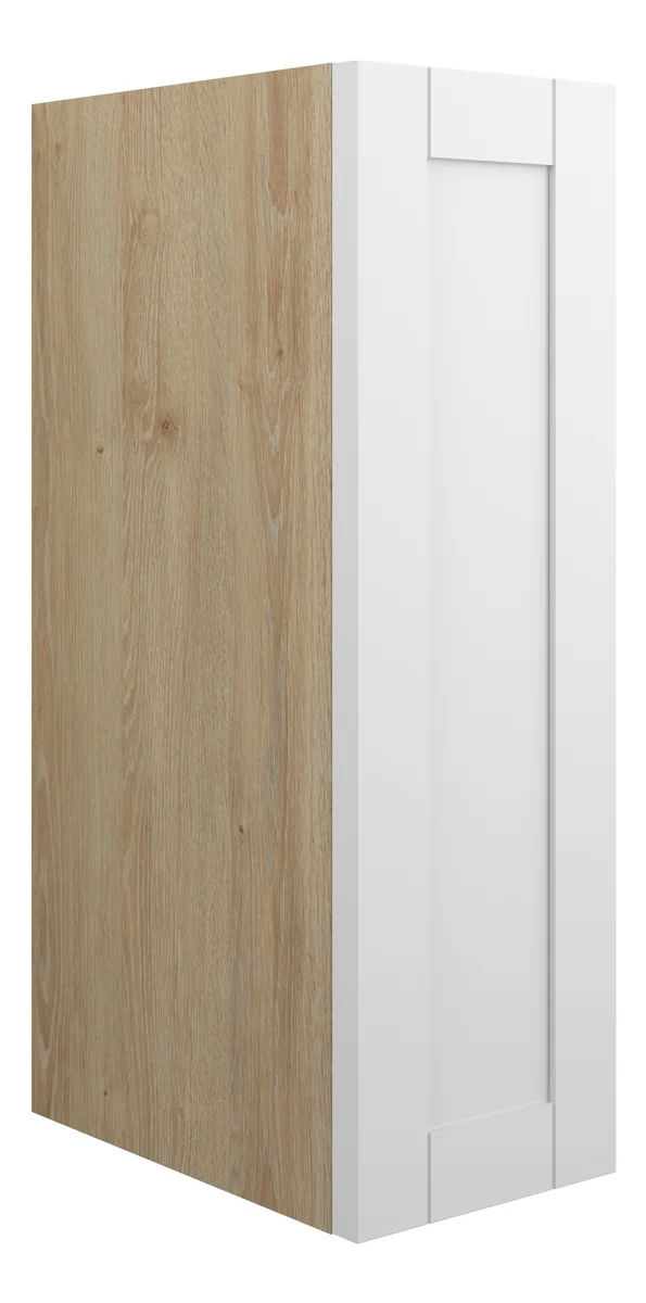 Novello Avelis 200mm Standard Toilet Roll Unit - Matt White (Oak Cab)