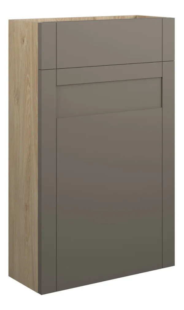Novello Avelis 500mm Slim Wc Unit - Matt Stone (Oak Cab)