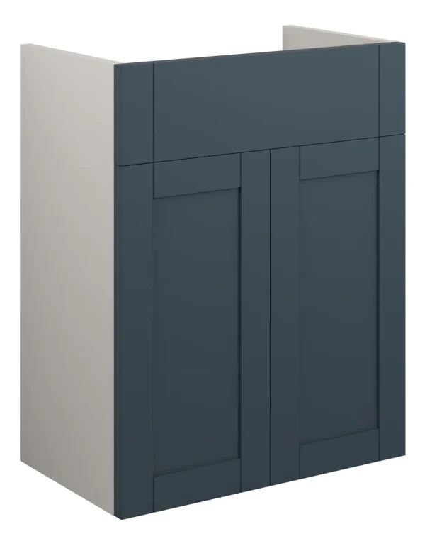 Novello Avelis 500mm Standard Basin Unit - Matt Arley Blue (Grey Cab)