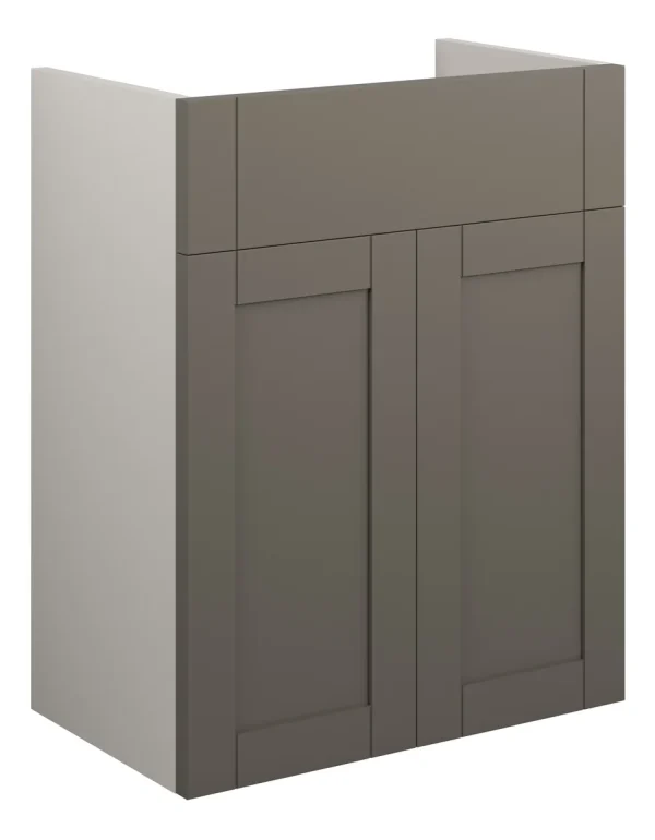 Novello Avelis 500mm Standard Basin Unit - Matt Stone (Grey Cab)