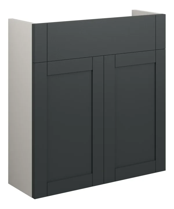 Novello Avelis 600mm Slim Basin Unit - Matt Graphite Grey (Grey Cab)