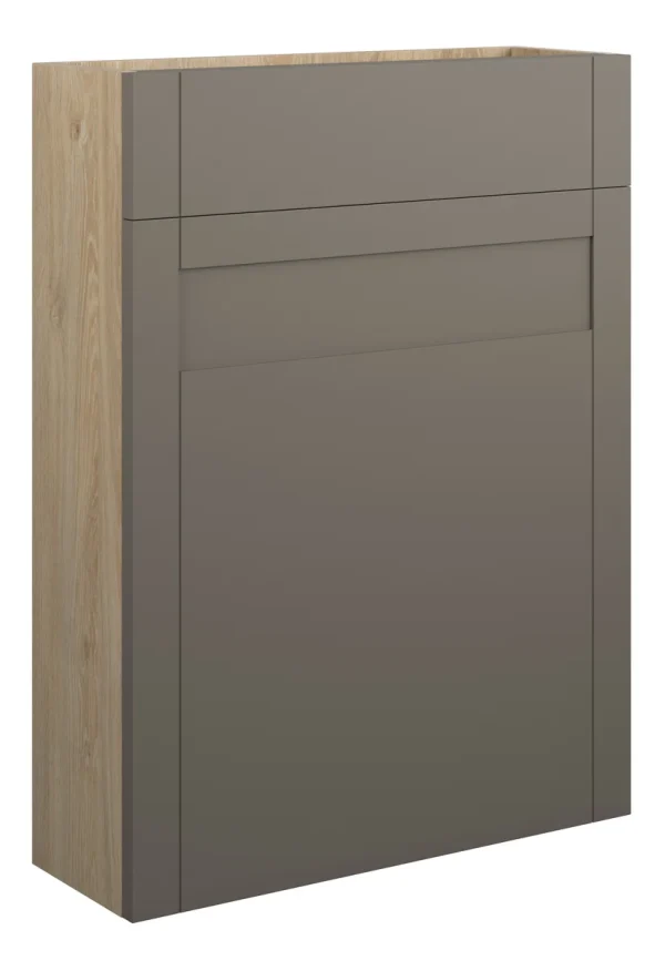 Novello Avelis 600mm Slim Wc Unit - Matt Stone (Oak Cab)