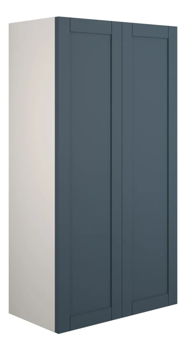 Novello Avelis 600mm Standard 2 Door Storage Unit - Matt Arley Blue (Grey Cab)