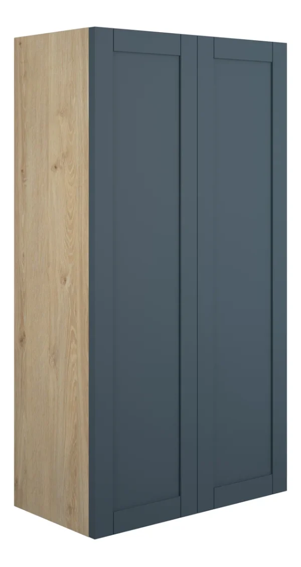 Novello Avelis 600mm Standard 2 Door Storage Unit - Matt Arley Blue (Oak Cab)