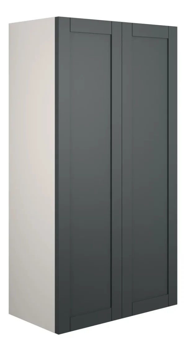 Novello Avelis 600mm Standard 2 Door Storage Unit - Matt Graphite Grey (Grey Cab)