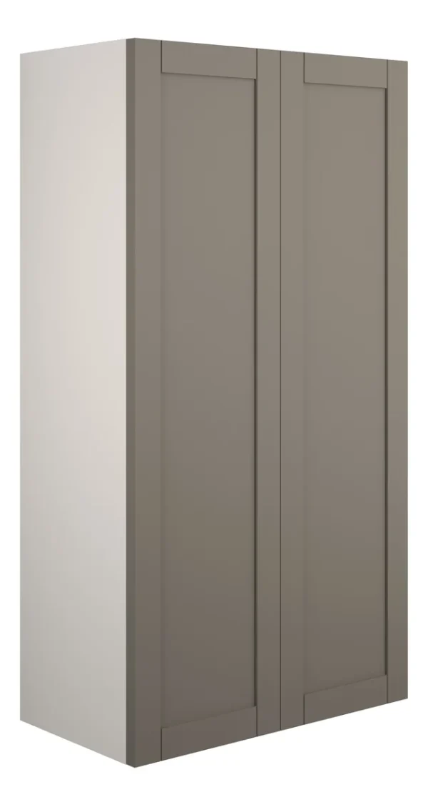 Novello Avelis 600mm Standard 2 Door Storage Unit - Matt Stone (Grey Cab)