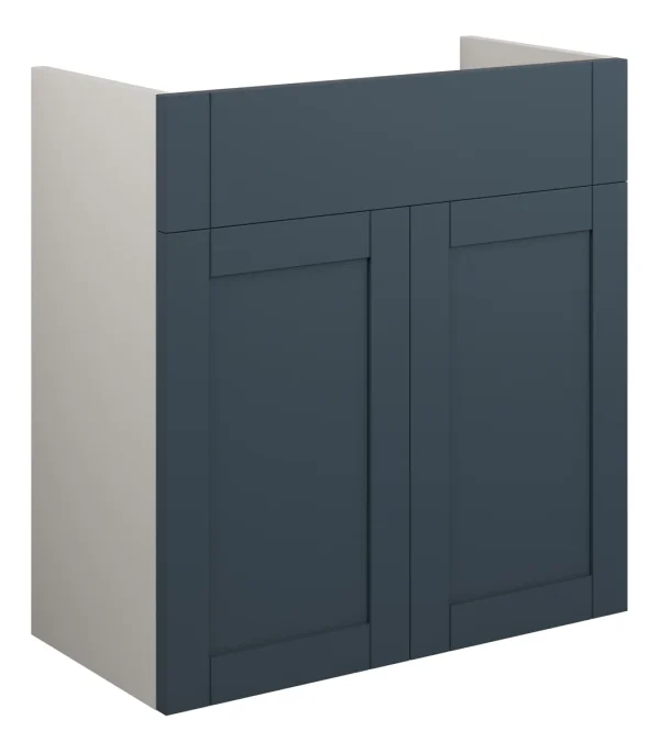Novello Avelis 600mm Standard Basin Unit - Matt Arley Blue (Grey Cab)