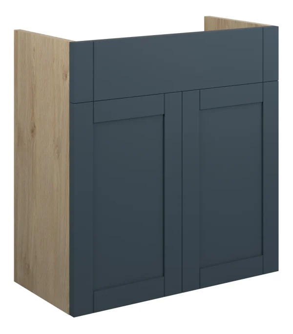 Novello Avelis 600mm Standard Basin Unit - Matt Arley Blue (Oak Cab)