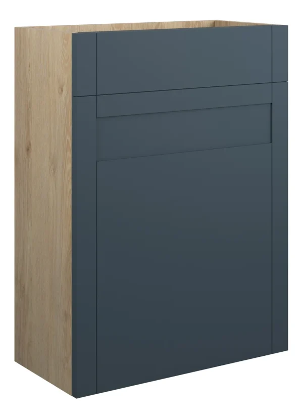 Novello Avelis 600mm Standard Wc Unit - Matt Arley Blue (Oak Cab)