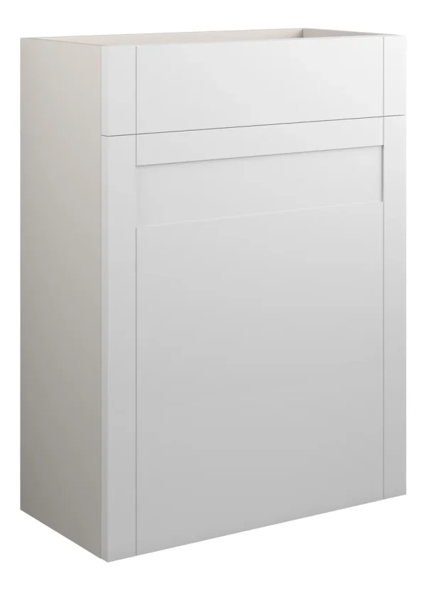 Novello Avelis 600mm Standard Wc Unit - Matt White (Grey Cab)