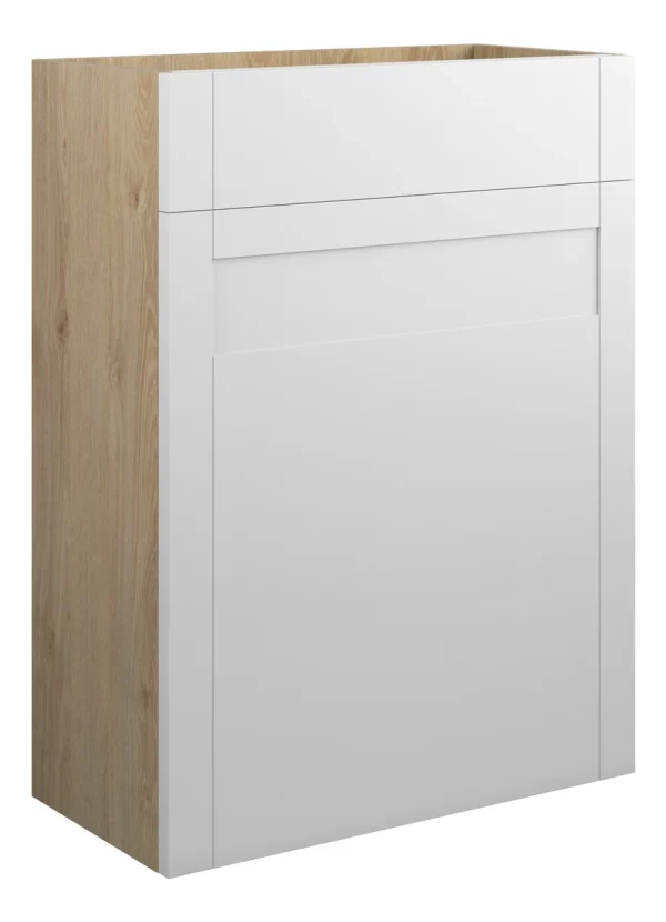 Novello Avelis 600mm Standard Wc Unit - Matt White (Oak Cab)