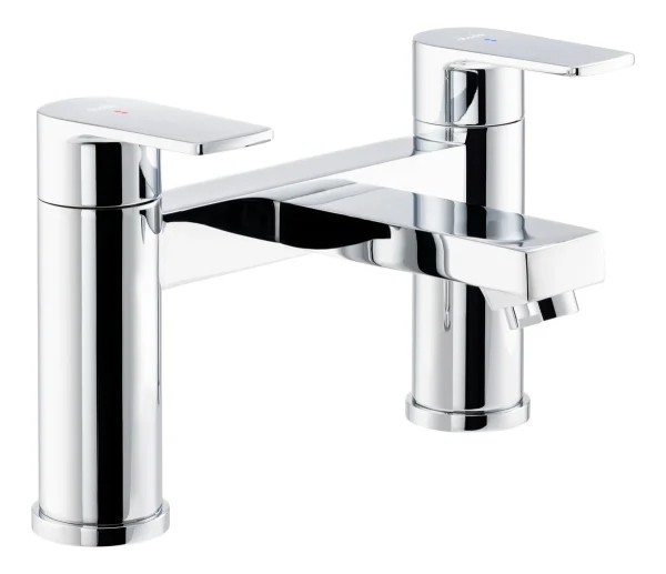 Abode Aquip Deck Mounted Bath Filler - Chrome
