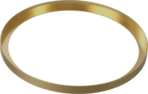 Abode Cava Round Basin Plinth - Brushed Brass