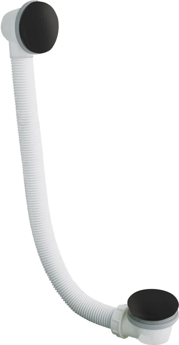 Abode Euphoria Bath Overflow & Clicker Waste - Matt Black