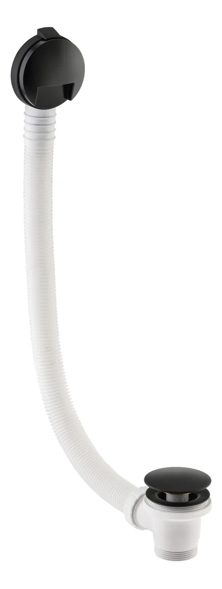 Abode Euphoria Bath Overflow Filler & Clicker Waste - Matt Black