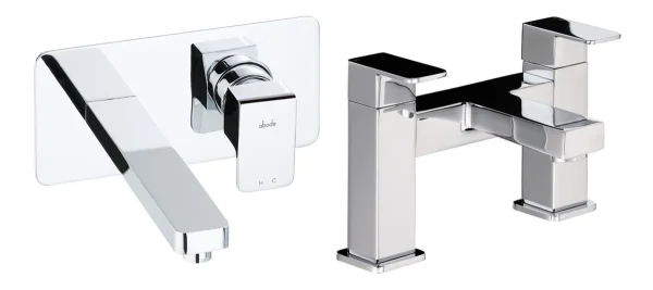 Abode Fervour Pack Offer 5 (Wall Mounted Basin Mixer & Bath Filler) - Chrome