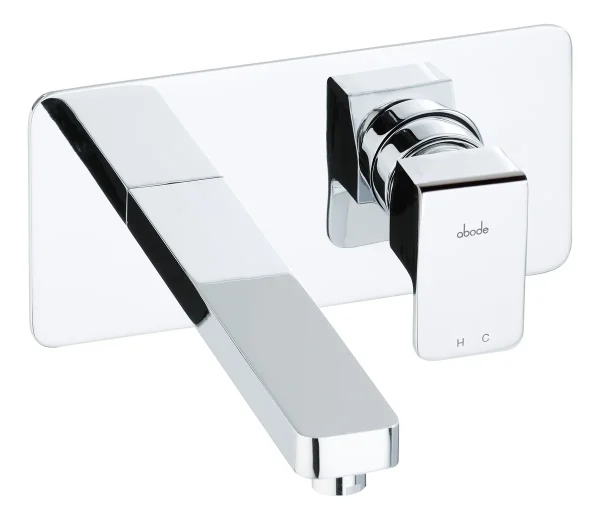 Abode Fervour Wall Mounted Basin Mixer - Chrome