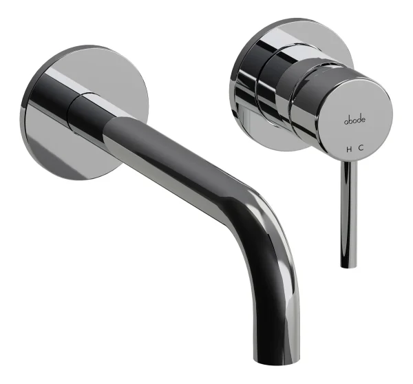 Abode Harmonie Wall Mounted Basin / Bath Mixer - Chrome