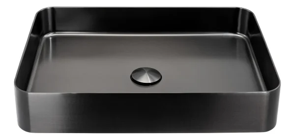 Abode Iox 500x350mm Tablet Steel Basin - PVD Black