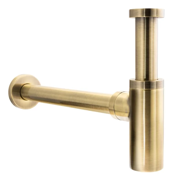 Abode Uno Basin Bottle Trap - Antique Brass