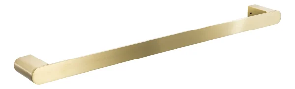 Abode Uno Single Towel Rail - Brushed Brass