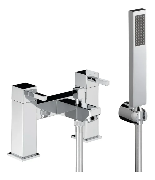 Abode Zeal Deck Mounted Bath Shower Mixer with Shower Handset - Chrome