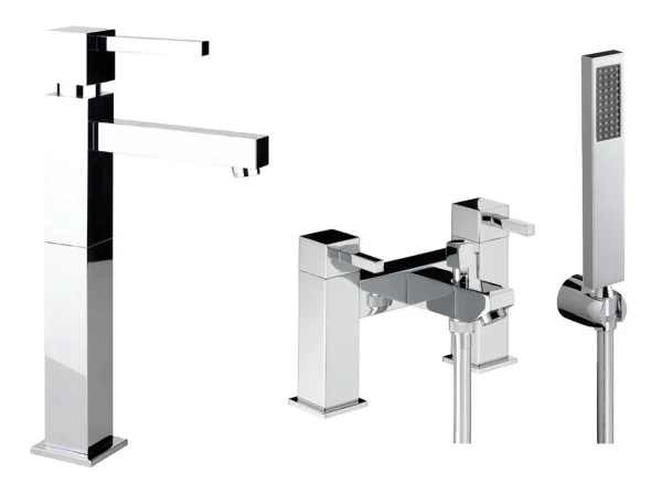 Abode Zeal Pack Offer 4 (Tall Basin Mixer & Bath/Shower Mixer) - Chrome