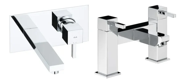 Abode Zeal Pack Offer 5 (Wall Mounted Basin Mixer & Bath Filler) - Chrome