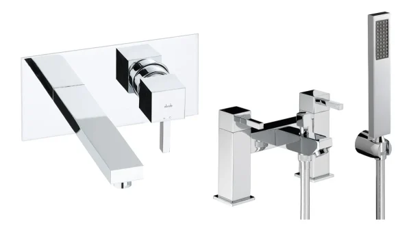 Abode Zeal Pack Offer 6 (Wall Mounted Basin Mixer & Bath/Shower Mixer) - Chrome