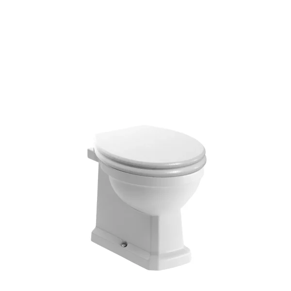 Novello Bravix Back To Wall Wc & Satin White Wood Effect Seat