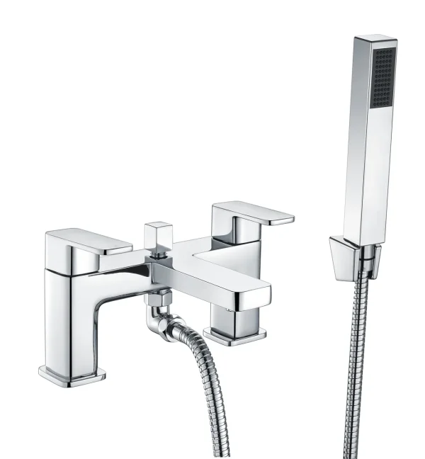 Novello Calyra Bath/Shower Mixer & Bracket - Chrome