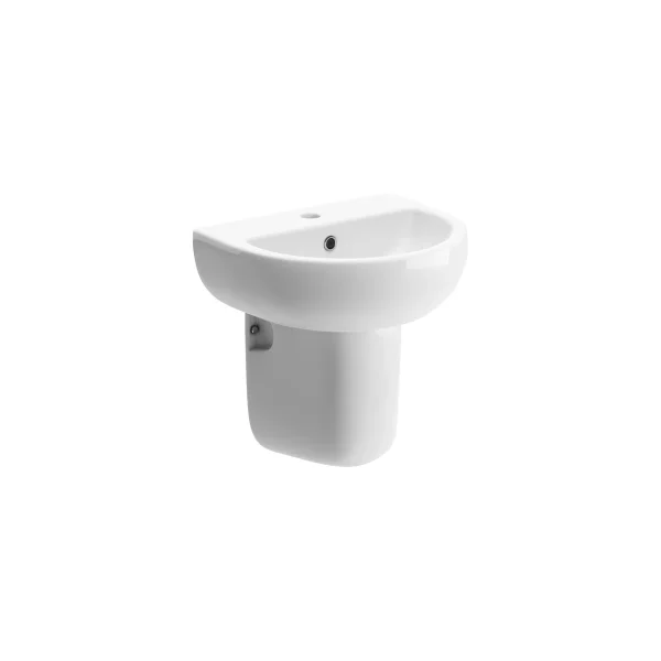 Novello Celeron 450 x 400mm 1TH Basin & Semi Pedestal