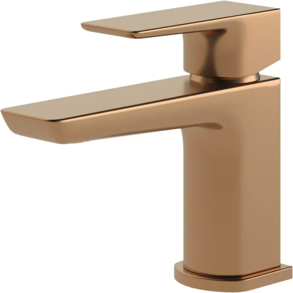 Novello Cylora Basin Mixer & Waste - Brushed Bronze