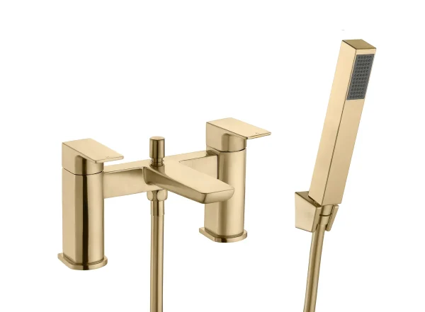 Novello Cylora Bath/Shower Mixer - Brushed Brass