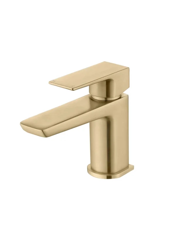 Novello Cylora Cloakroom Basin Mixer & Waste - Brushed Brass