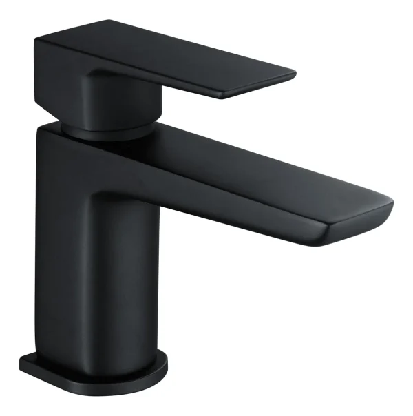 Novello Cylora Cloakroom Basin Mixer & Waste - Matt Black