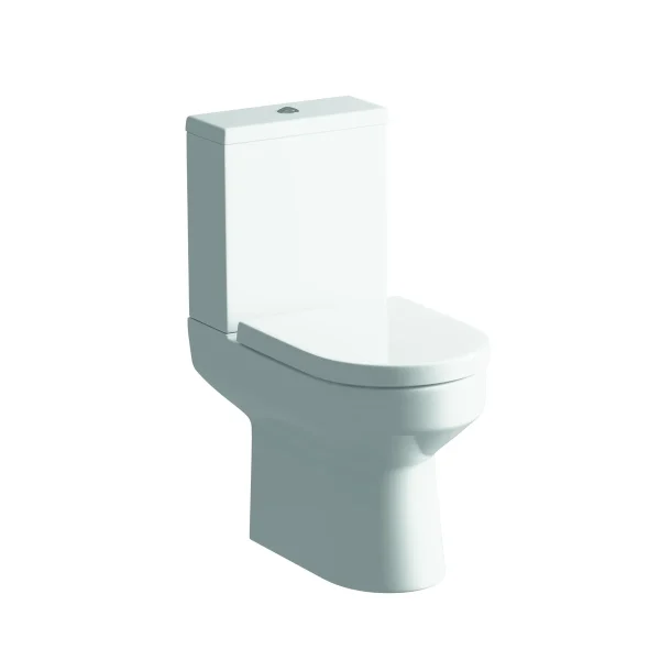 Novello Dexira Rimless Close Coupled Open Back Wc & Soft Close Seat