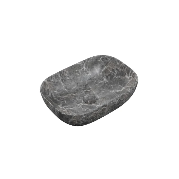 Novello Divora 460 x 330mm Ceramic Washbowl - Grey Marble Effect