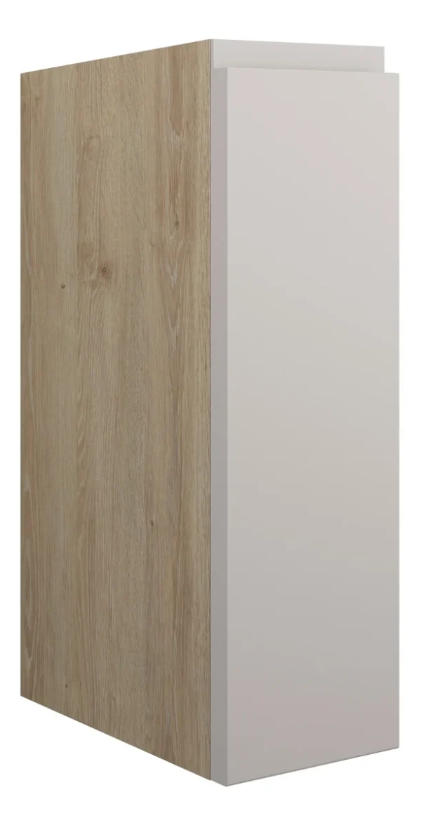 Novello Eonira 200mm Standard Toilet Roll Unit - Matt Dove Grey (Oak Cab)