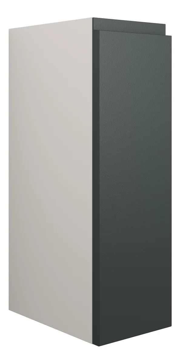 Novello Eonira 200mm Standard Toilet Roll Unit - Matt Graphite Grey (Grey Cab)