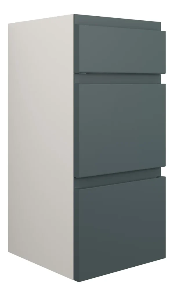 Novello Eonira 300mm Standard 3 Drawer Unit - Matt Green Camo (Grey Cab)