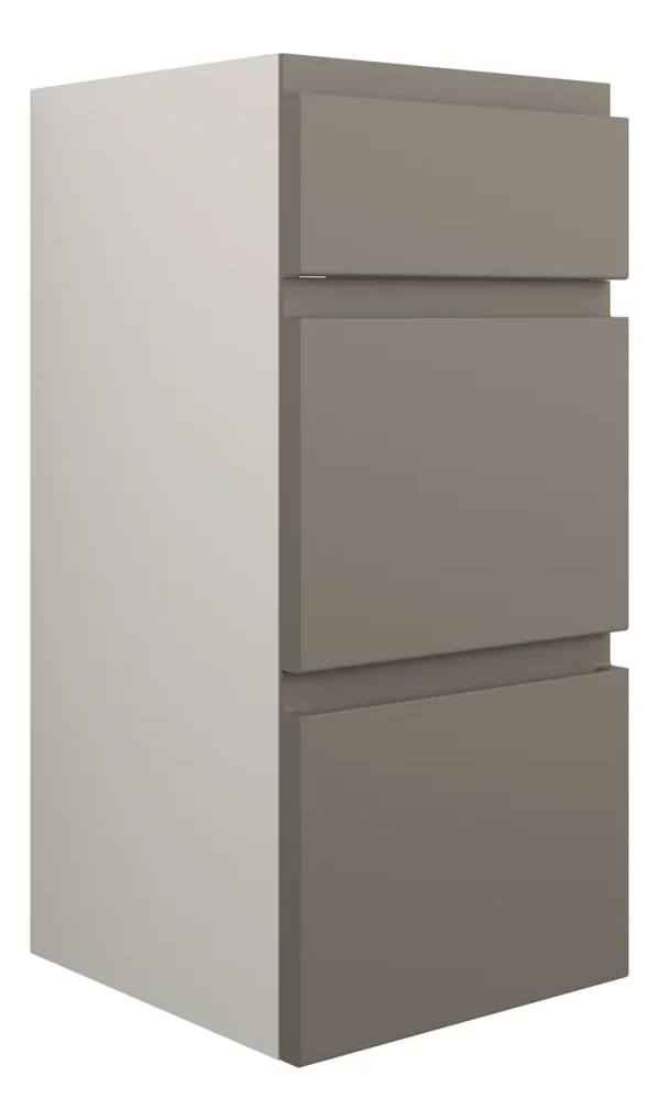 Novello Eonira 300mm Standard 3 Drawer Unit - Matt Stone (Grey Cab)