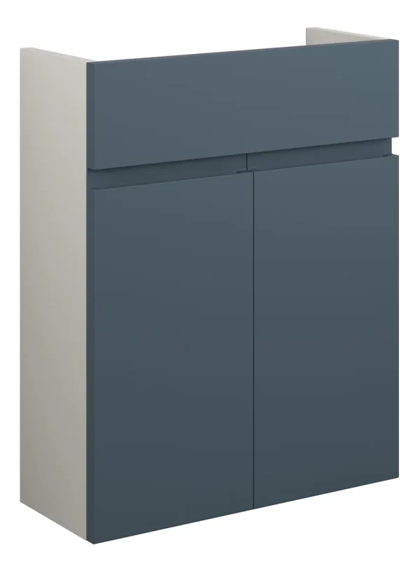 Novello Eonira 500mm Slim Basin Unit - Matt Arley Blue (Grey Cab)