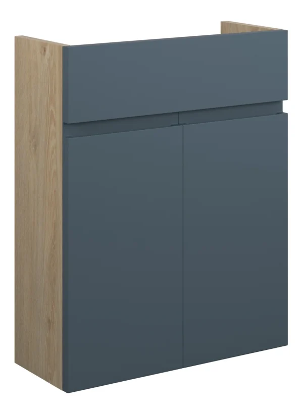Novello Eonira 500mm Slim Basin Unit - Matt Arley Blue (Oak Cab)