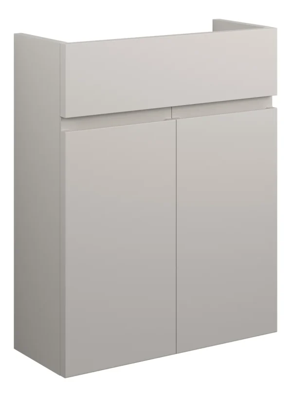 Novello Eonira 500mm Slim Basin Unit - Matt Dove Grey (Grey Cab)